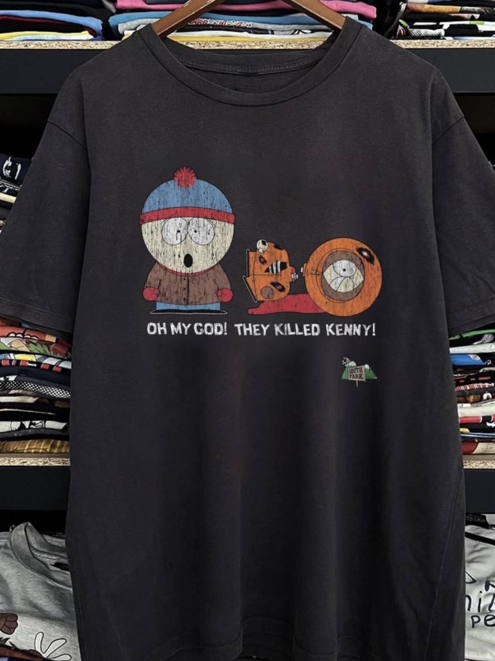 Gildan Black Short Sleeve Graphic Tee with Multicolor South Park Print